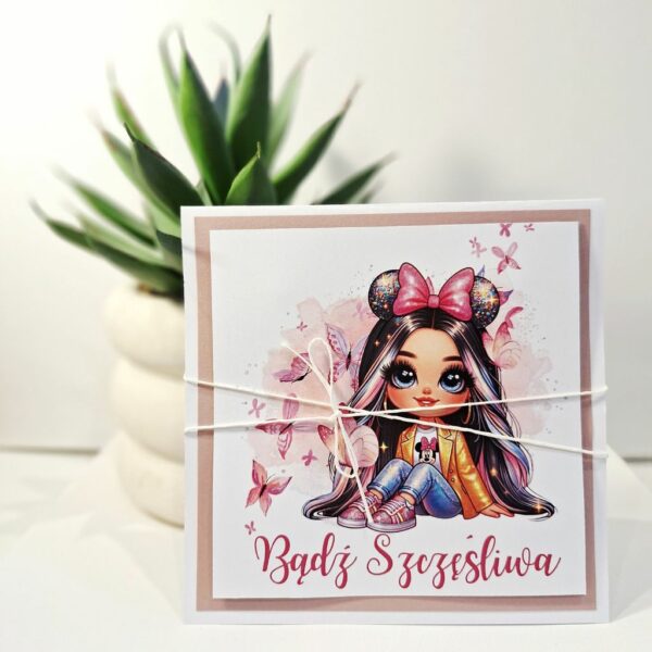 Kartka Okolicznościowa - Bądź Szczęśliwa - Dziewczyna