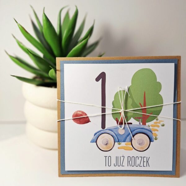 Kartka Okolicznościowa - To Już Roczek - Autko