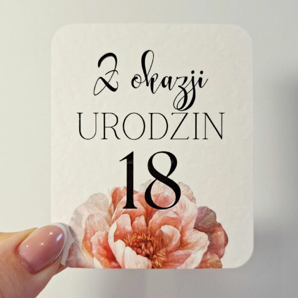 Plakietka - Z Okazji 18 Urodzin 6szt. - Mix