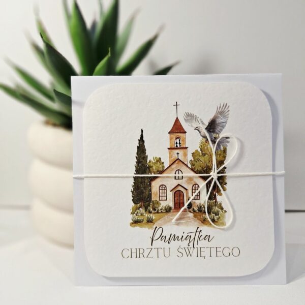 Kartka Okolicznościowa - Pamiątka Chrztu Świętego - Kościół