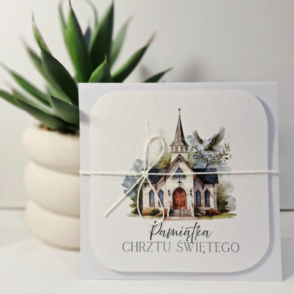 Kartka Okolicznościowa - Pamiątka Chrztu Świętego - Kościół