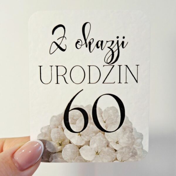 Plakietka - Z Okazji 60 Urodzin 6szt. - Mix