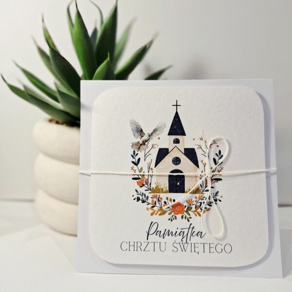 Kartka Okolicznościowa - Pamiątka Chrztu Świętego - Kościół