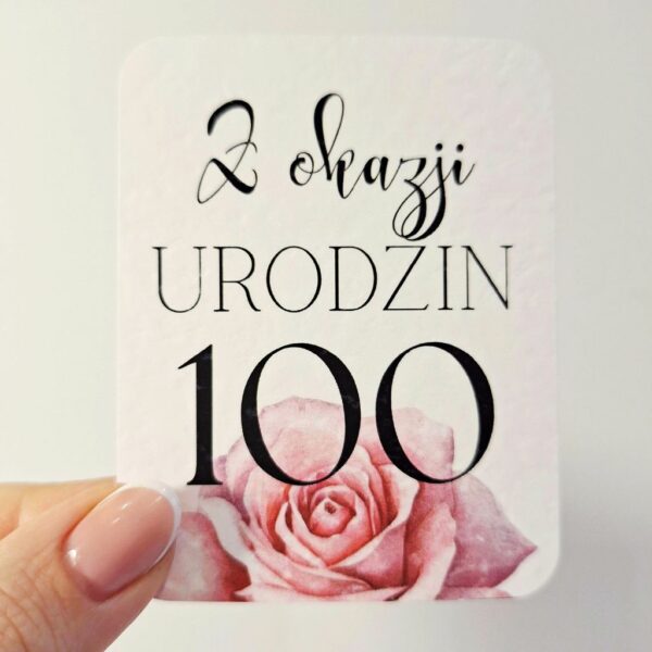 Plakietka - Z Okazji 100 Urodzin 6szt. - Mix