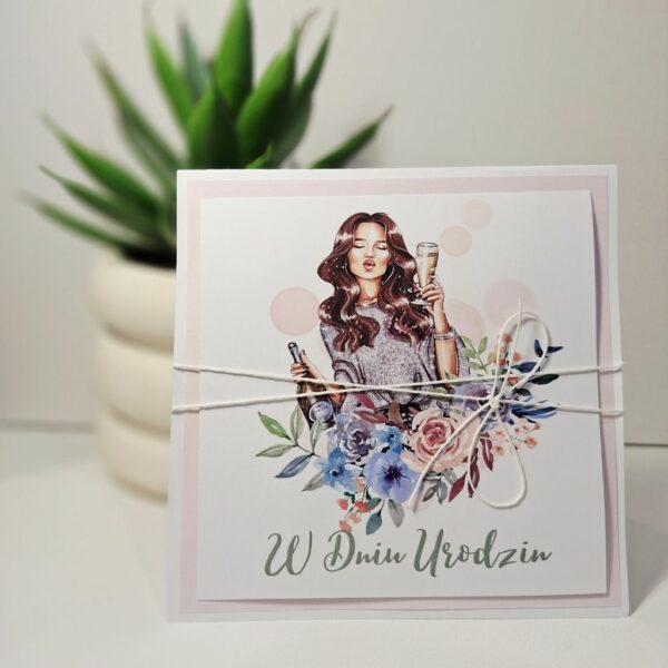 Kartka Okolicznościowa - W Dniu Urodzin - Szampan