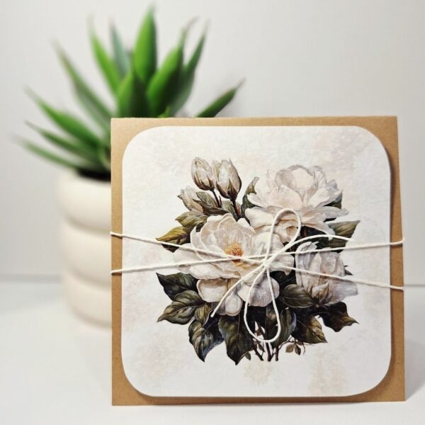 Kartka Okolicznościowa - Bez Okazji -Biała