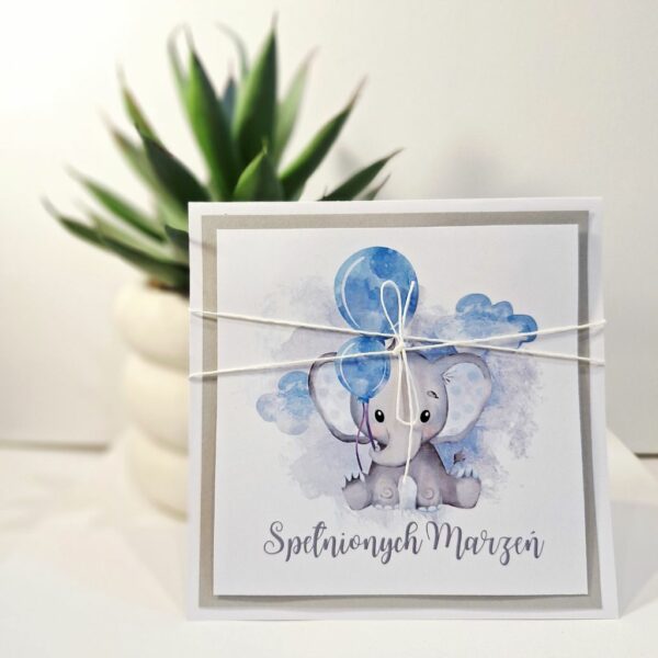 Kartka Okolicznościowa - Spełnionych Marzeń - Słoń