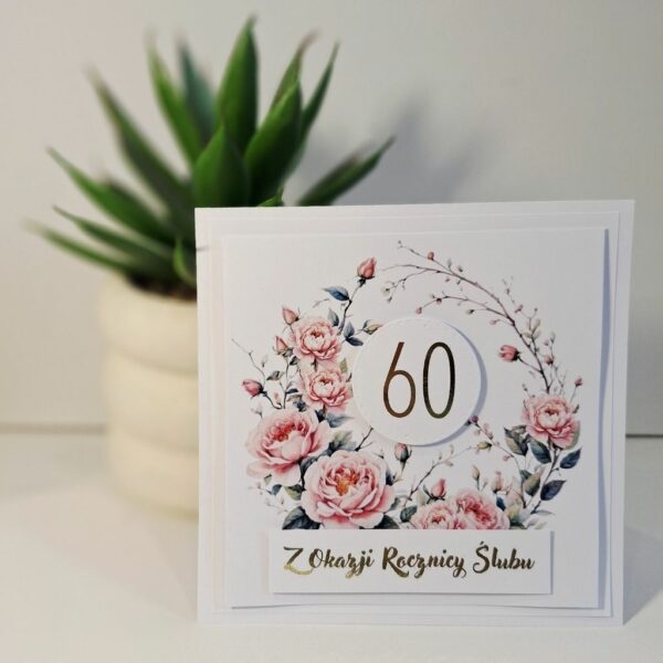 Kartka Okolicznościowa - Z Okazji 60 Rocznicy Ślubu - Winorośl