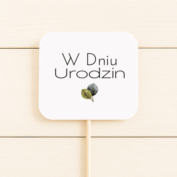 Pik - Topper - W Dniu Urodzin - 8 szt. - Liść