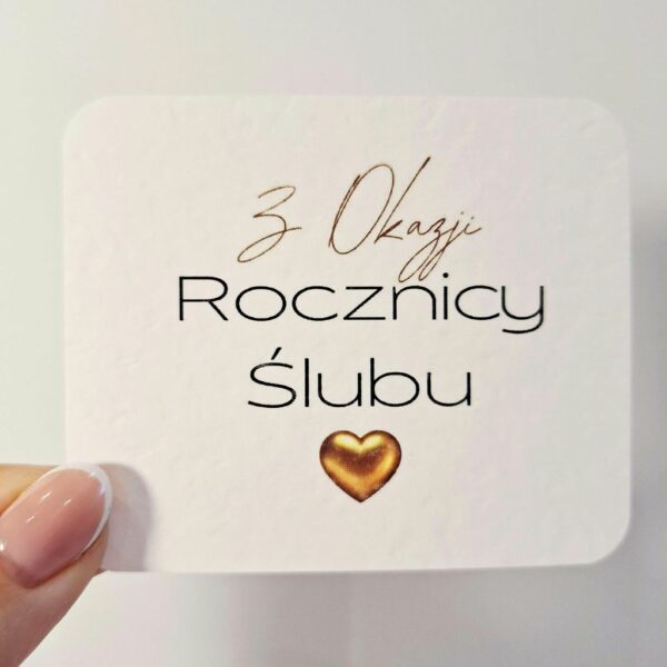 Plakietka - Z Okazji Rocznicy Ślubu 8szt.