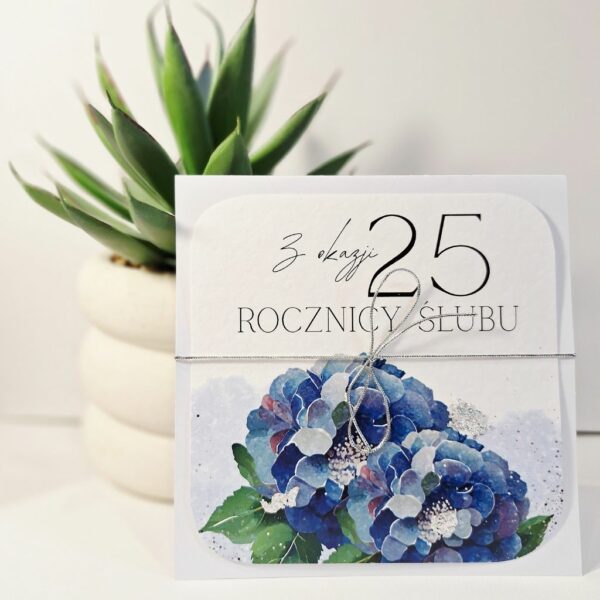 Kartka Okolicznościowa - Z Okazji 25 Rocznicy Ślubu - Srebro