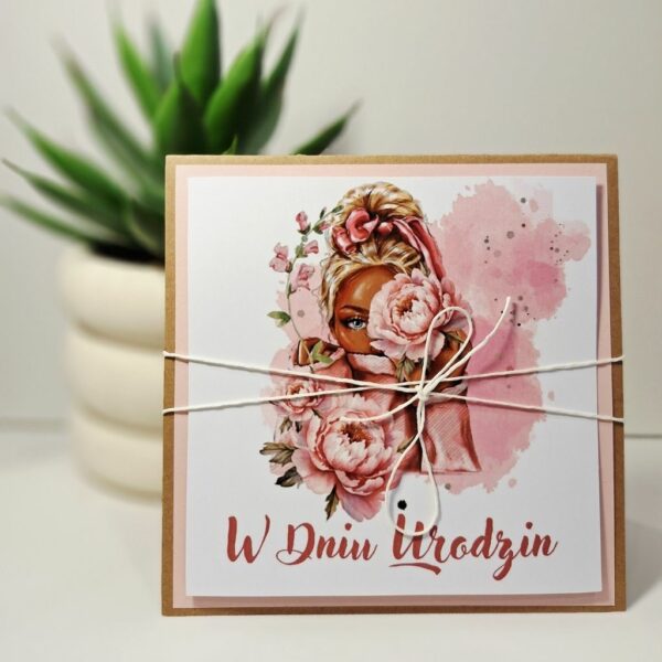 Kartka Okolicznościowa - W Dniu Urodzin - Kobieta