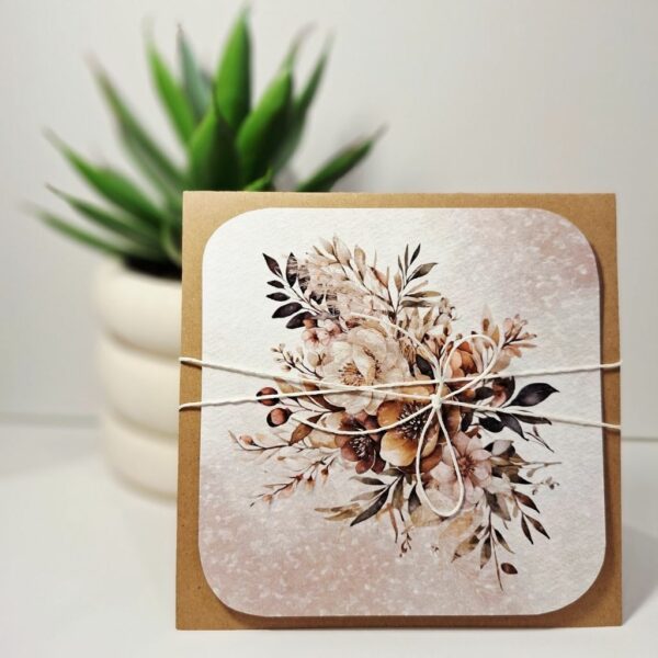 Kartka Okolicznościowa - Bez Okazji - Brąz