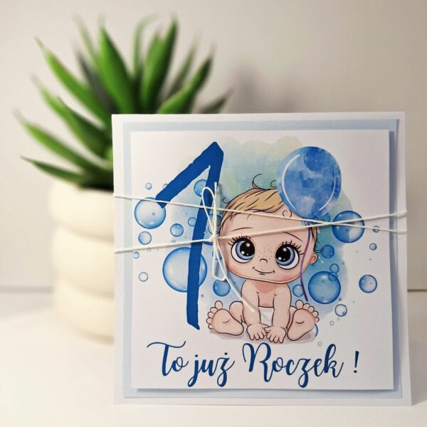 Kartka Okolicznościowa - To już Roczek - Niebieska