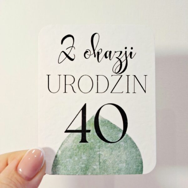 Plakietka - Z Okazji 40 Urodzin 6szt. - Mix