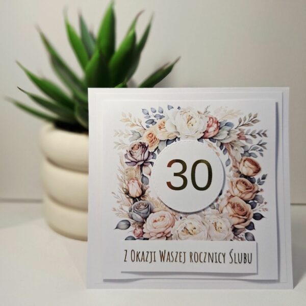 Kartka Okolicznościowa - Z Okazji 30 Rocznicy Ślubu - Jesień