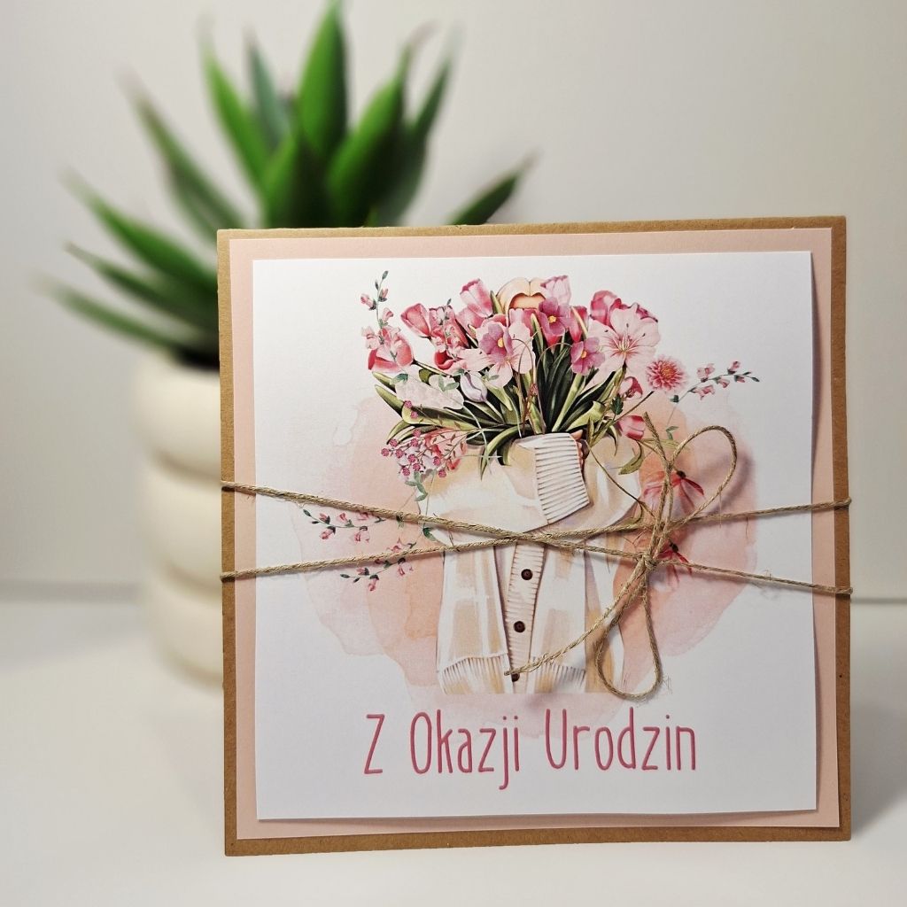 Kartka Okolicznościowa - Z Okazji Urodzin - Tulipany