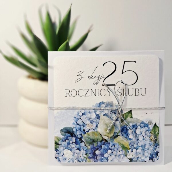 Kartka Okolicznościowa - Z Okazji 25 Rocznicy Ślubu - Srebro