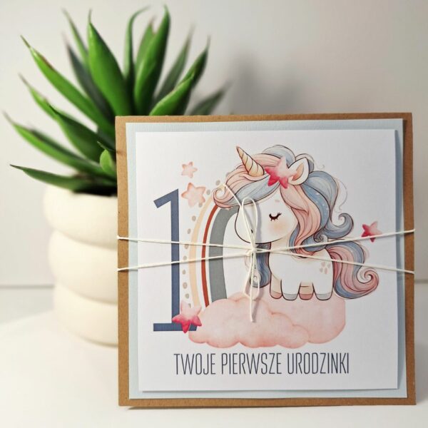 Kartka Okolicznościowa - Twoje Pierwsze Urodzinki - Konik