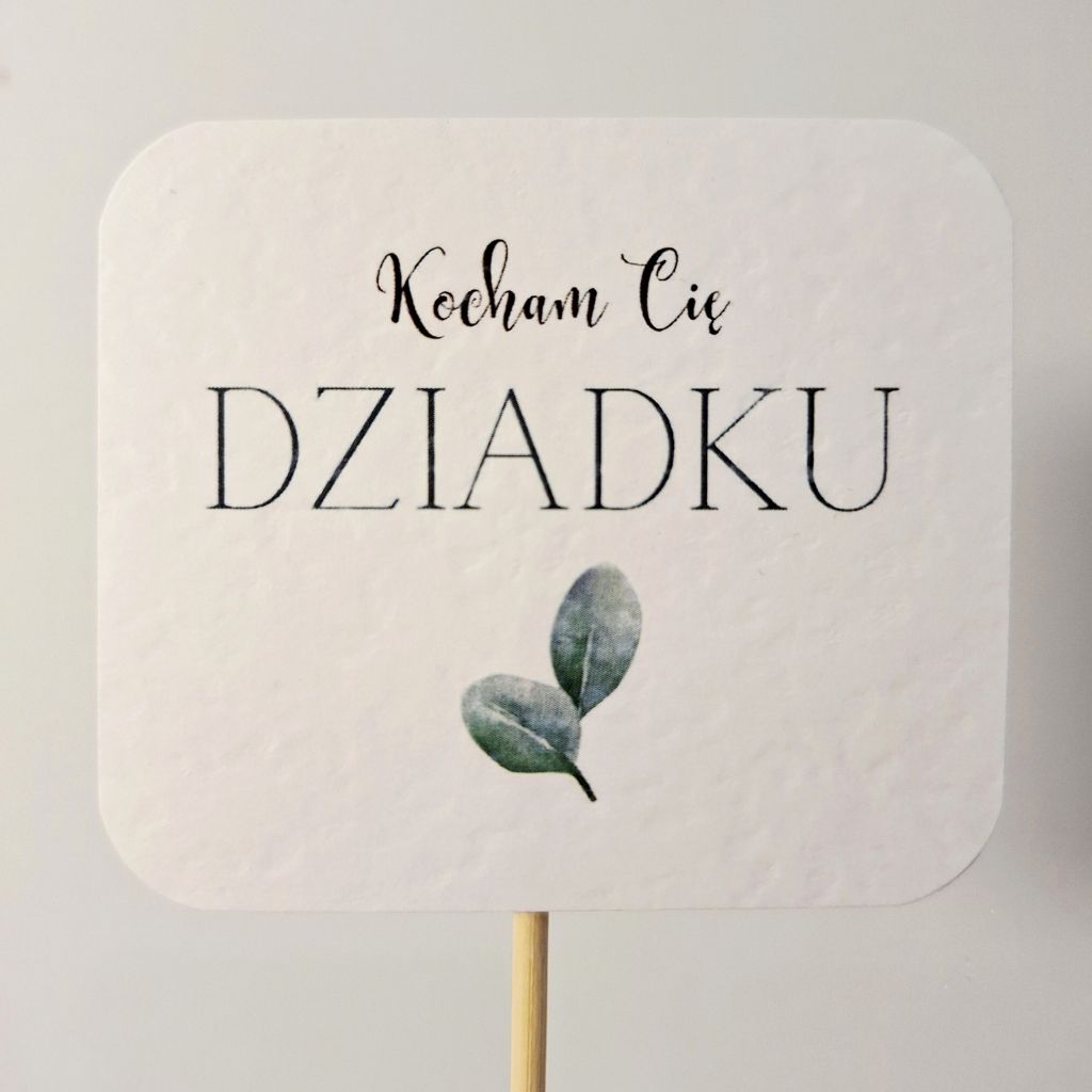 Pik - Topper - Kocham Cię Dziadku - 8 szt.