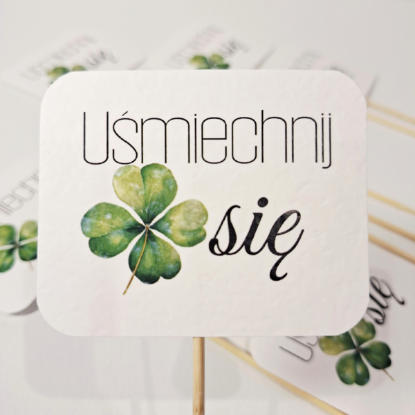 Pik - Topper - Uśmiechnij się - 8 szt. - koniczynka