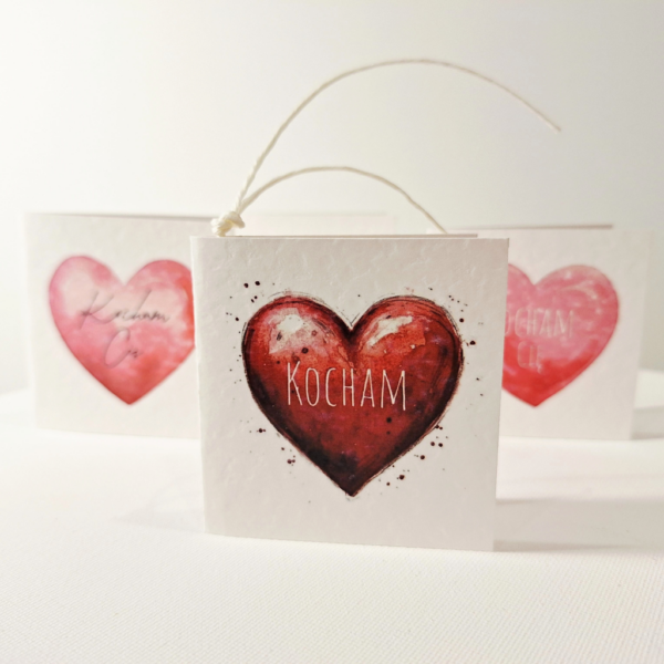 Bilecik - Serce - Kocham 4 szt.