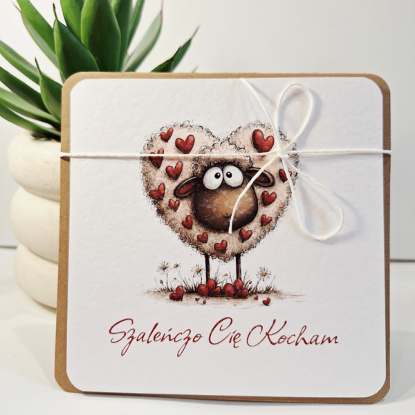 Kartka Okolicznościowa - Szaleńczo Cię Kocham - Walentynki