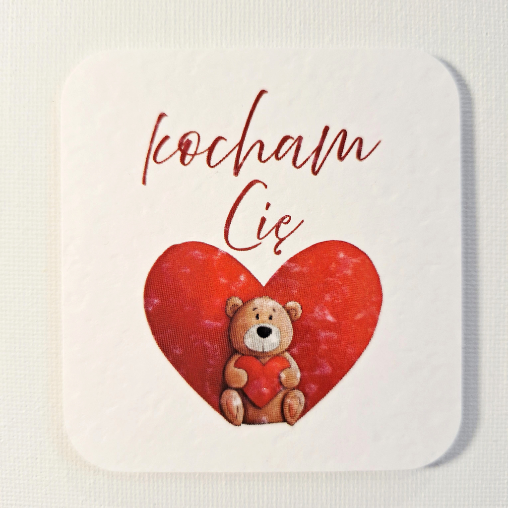 Plakietka - Miś - 6 szt.