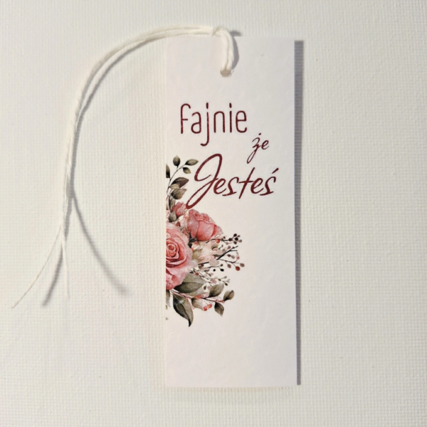 Zawieszka - Fajnie, że Jesteś - 10szt.