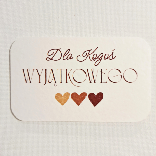 Plakietka - Dla kogoś Wyjątkowego 8szt - serca