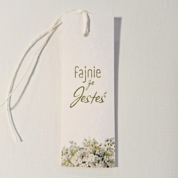 Zawieszka - Fajnie, że Jesteś - 10szt.