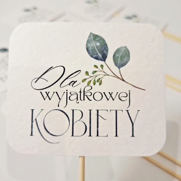 Pik - Topper - Dla wyjątkowej Kobiety - 8 szt. - liść