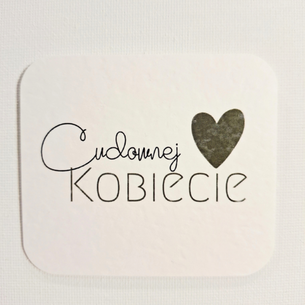 Plakietka - Cudownej Kobiecie 8szt - serce