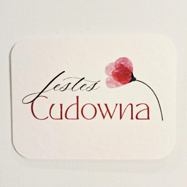 Plakietka - Jesteś Cudowna 8szt - kwiat