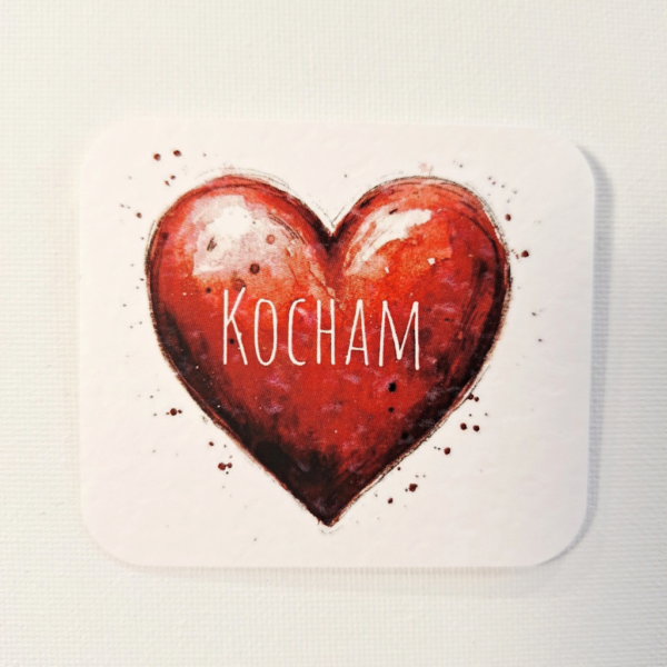 Plakietka - Serce - 8 szt.