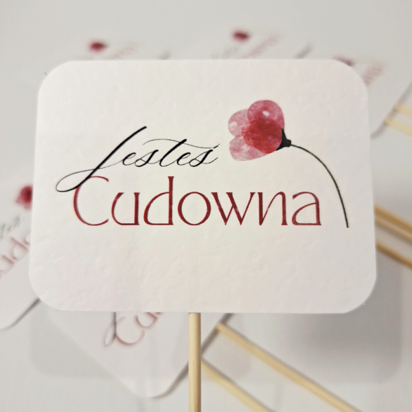 Pik - Topper - Jesteś Cudowna - 8 szt. - kwiat