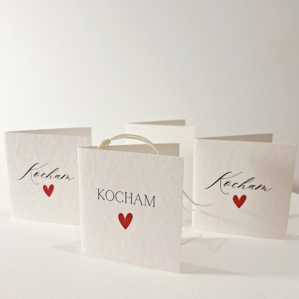 Bilecik - Serduszko - Kocham 4 szt.