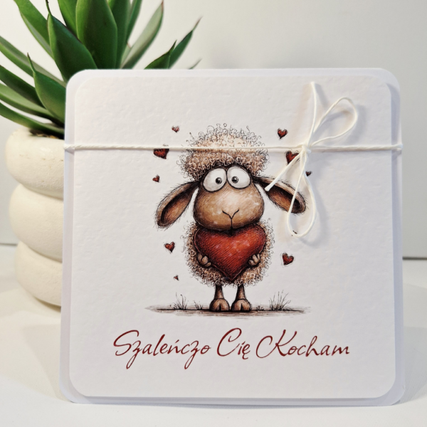 Kartka Okolicznościowa - Szaleńczo Cię Kocham - Walentynki