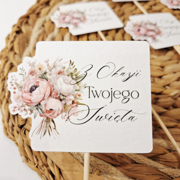 Pik - Topper - Z okazji Twojego święta - 6 szt. - bukiet