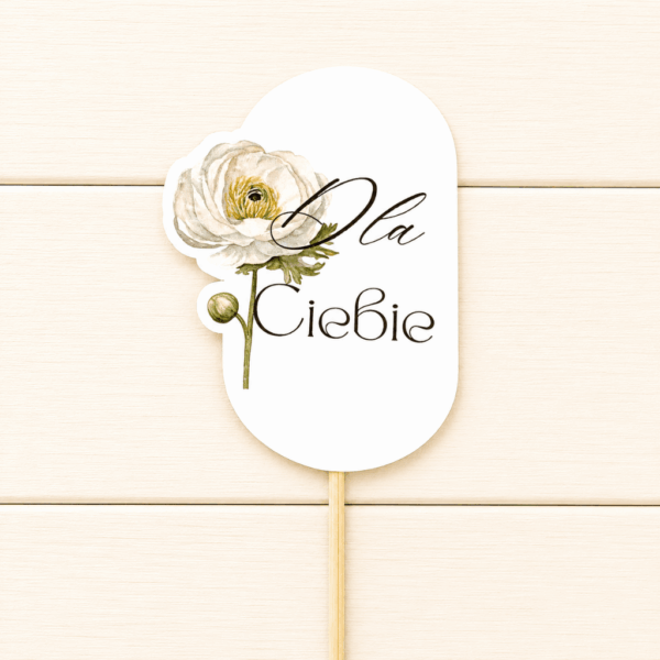 Pik - Topper - Dla Ciebie - 6 szt. - anemon