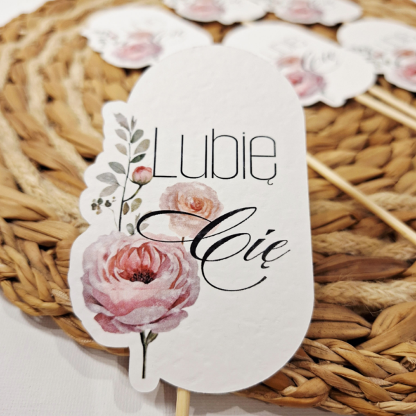 Pik - Topper - Lubię Cię - 6 szt. - anemon