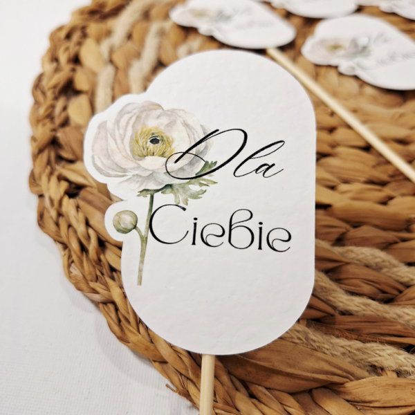 Pik - Topper - Dla Ciebie - 6 szt. - anemon