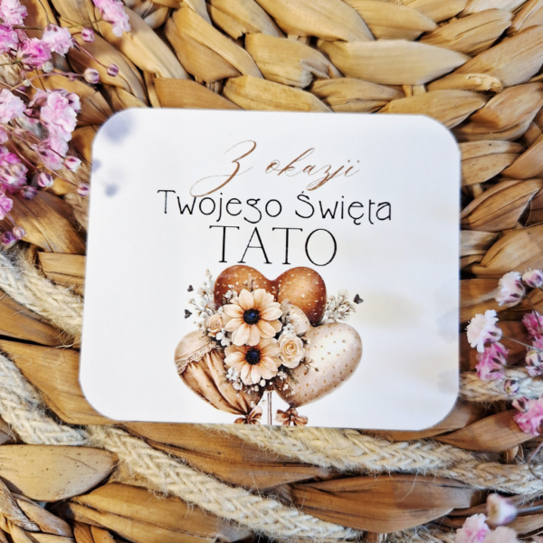 Plakietka- z okazji Twojego Święta Tato 8 szt. p.