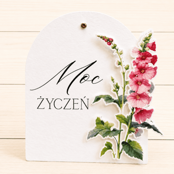 Kartka Okolicznościowa - premium - Moc życzeń - malwa