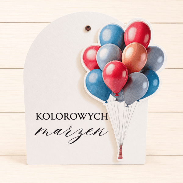 Kartka Okolicznościowa - premium - Kolorowych marzeń - balony