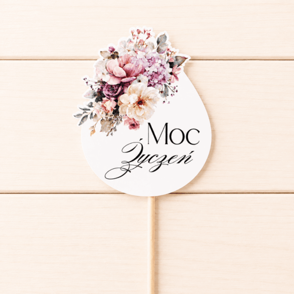 Pik - Topper - Moc życzeń - 6szt. - fiolet