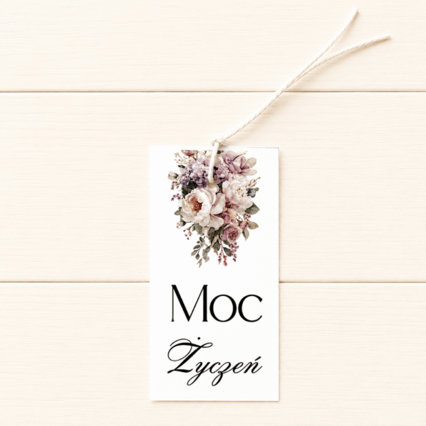 Zawieszka - Moc życzeń 6szt. - fiolet