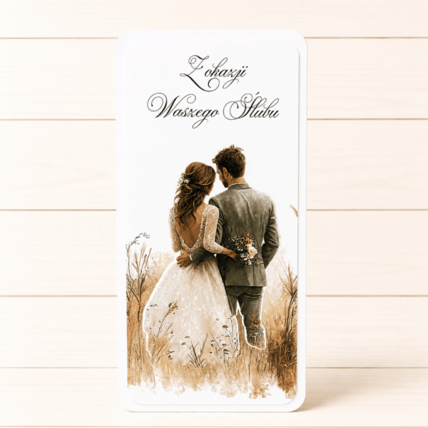 Kartka Okolicznościowa - Z Okazji Waszego Ślubu - Boho