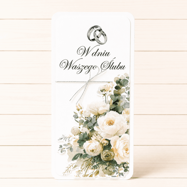 Kartka Okolicznościowa - W Dniu Waszego Ślubu - Kwiaty